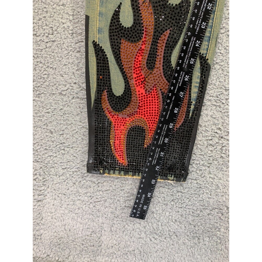 GFTD Los Angeles Men's Jeans Savage Wearable Art 42 Distressed Embellished NWT - Picture 12 of 12